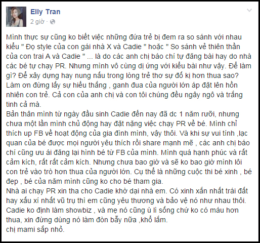 Elly Trần xin tha cho con gái cưng Cadie Mộc Trà - Ảnh 3.