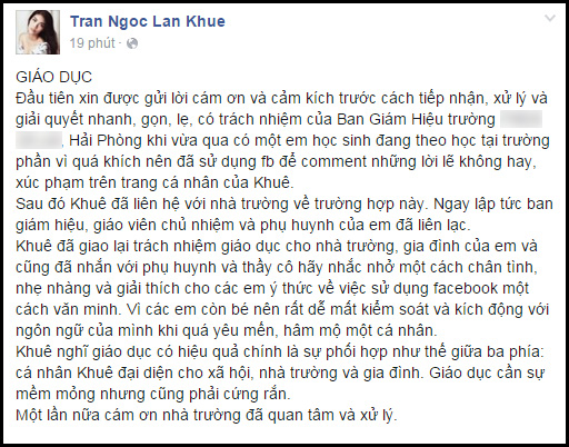 Sao Việt và thời điểm vùng lên trước những bình luận kém văn hóa trên facebook - Ảnh 14.