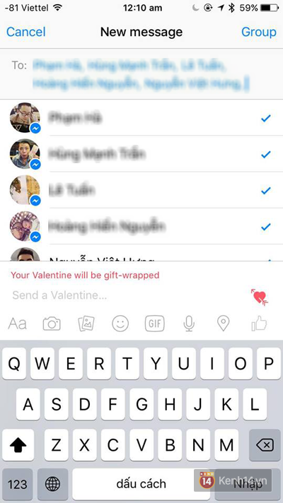 Thử ngay t&iacute;nh năng gửi qu&agrave; Valentine cho người thương bằng Facebook Messenger - Ảnh 2.