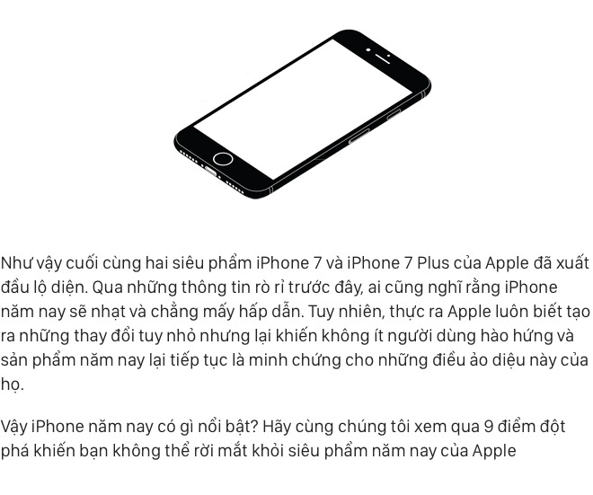 9 điểm đột phá trên iPhone 7 và iPhone 7 Plus khiến bạn không mua không được - Ảnh 1.