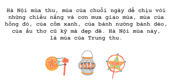 Hà Nội, hồng đỏ, cốm xanh và những mùa trung thu cũ... - Ảnh 1.