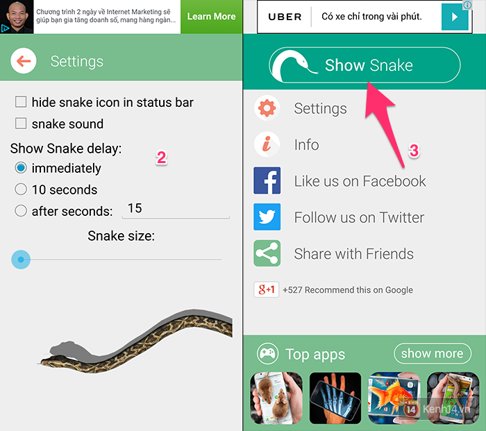 Hướng dẫn làm trò rắn bò ra ngoài màn hình đang xôn xao Facebook mấy ngày qua - Ảnh 3. Hướng dẫn làm trò rắn bò ra ngoài màn hình đang xôn xao Facebook mấy ngày qua - Ảnh 3.