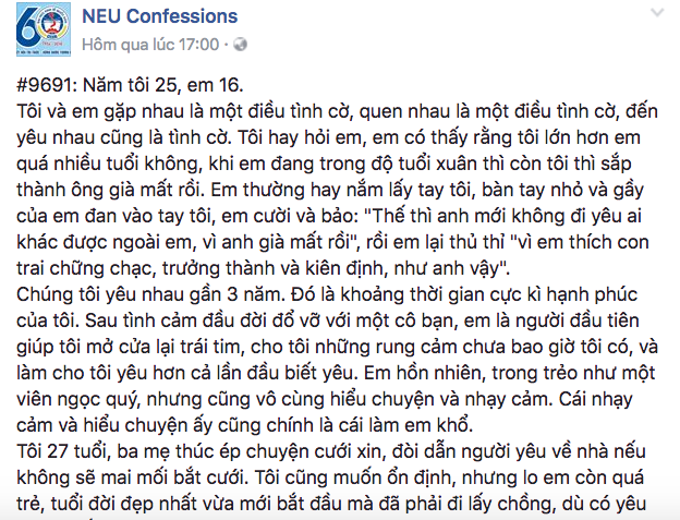 Con gái, đừng yêu người hơn quá nhiều tuổi, cũng đừng kết hôn quá sớm... - Ảnh 1.