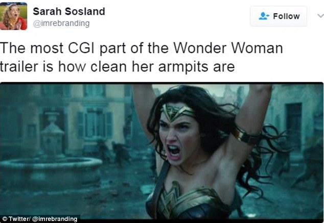 Trailer mới của Wonder Woman gây tranh cãi vì... vùng nách của cô quá trắng - Ảnh 1.