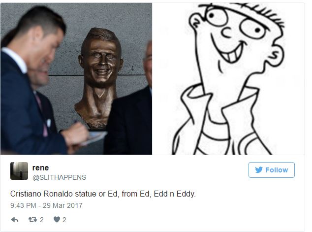 Bức tượng kì dị của Ronaldo ở sân bay mang tên anh - Ảnh 6.