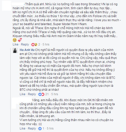 Hà Anh nói đỡ cho Hà Hồ sau scandal chèn ép Minh Hằng tại The Face - Ảnh 2.