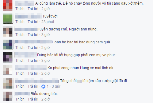 Cư d&acirc;n mạng khen ngợi h&agrave;nh động dũng cảm của t&agrave;i xế taxi Mai Linh lao xe v&agrave;o t&ecirc;n cướp - Ảnh 2.