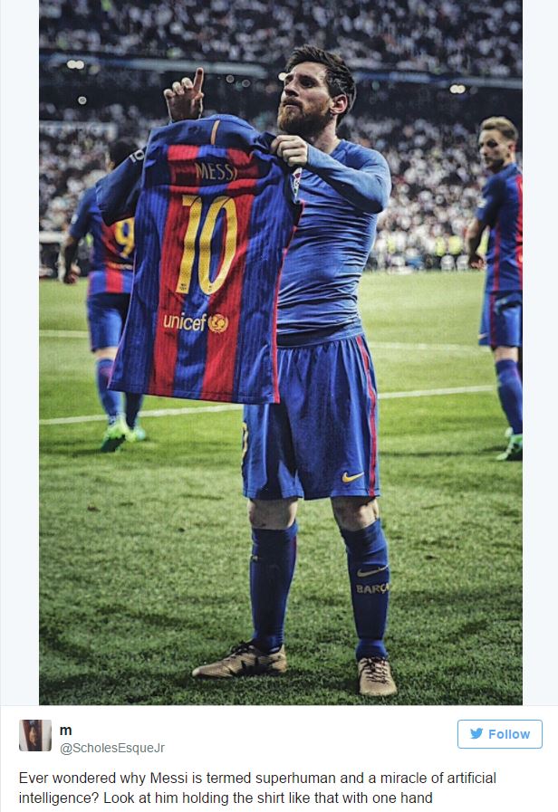 Những hình ảnh về Lionel Messi ngoài hành tinh và quy tắc trọng lực sẽ khiến bạn trầm trồ. Với khả năng điêu luyện trong việc đi bóng và phối hợp đồng đội, Messi đang là ngôi sao hàng đầu của làng bóng đá thế giới. Hãy cùng tận hưởng những khoảnh khắc mà cầu thủ này mang lại trong hình ảnh.