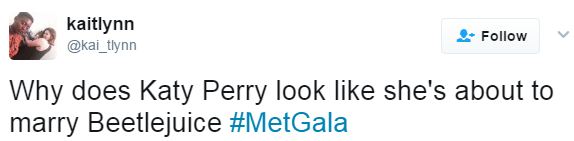 Xuất hiện như y&ecirc;u qu&aacute;i ở Met Gala, Katy Perry bị chế ảnh h&agrave;i so s&aacute;nh với đủ thứ - Ảnh 2.