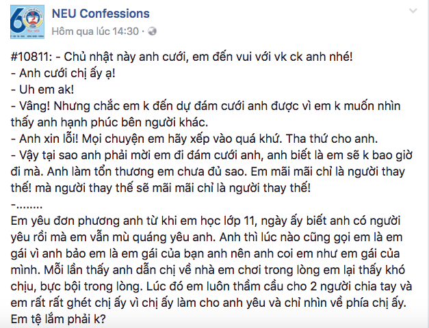 Chia tay rồi xem em như người thay thế, sao giờ cưới người cũ, anh còn mời em? - Ảnh 1. Chia tay rồi xem em như người thay thế, sao giờ cưới người cũ, anh còn mời em? - Ảnh 1.