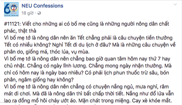 Viết cho những ai c&oacute; bố mẹ cũng l&agrave; những người n&ocirc;ng d&acirc;n chất ph&aacute;c... - Ảnh 1.