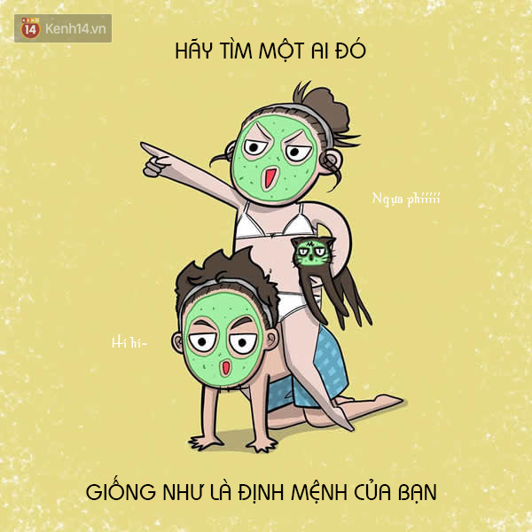 Bộ tranh: Hãy tìm một ai đó giống như là định mệnh dành riêng cho bạn - Ảnh 1.