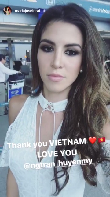 Trở về Peru, Tân Hoa hậu Hòa bình Quốc tế 2017 chào tạm biệt Việt Nam và Huyền My - Ảnh 1.