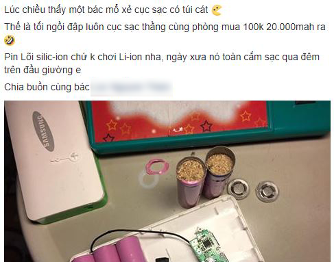 Cảnh báo: Xuất hiện sạc dự phòng giả, bên trong chứa toàn cát bụi, giá rẻ chỉ 100.000 đồng - Ảnh 2.