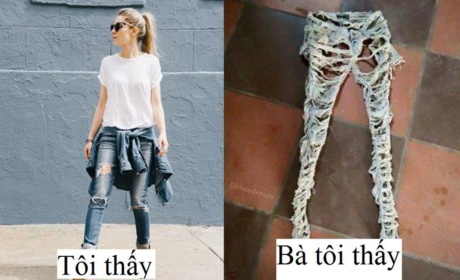 Đây là phản ứng siêu dễ thương của bà khi lần đầu tiên thấy cháu mặc quần rách - Ảnh 1. Đây là phản ứng siêu dễ thương của bà khi lần đầu tiên thấy cháu mặc quần rách - Ảnh 1.