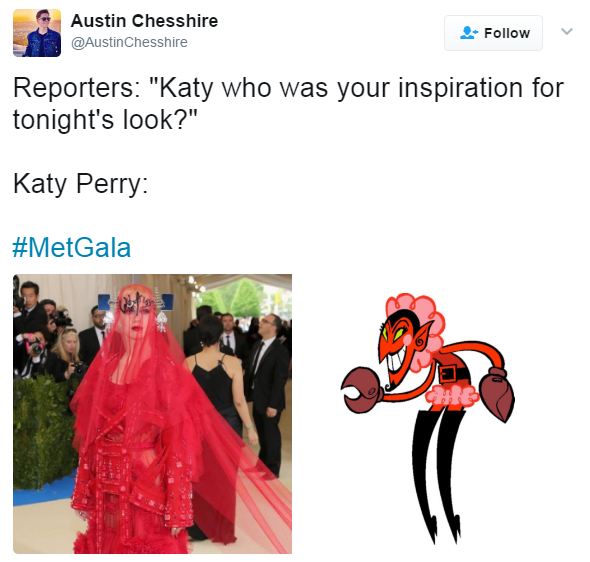 Xuất hiện như yêu quái ở Met Gala, Katy Perry bị chế ảnh hài so sánh với đủ thứ - Ảnh 13.