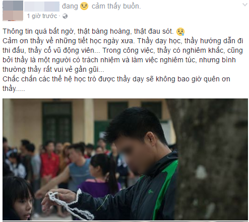 Thầy giáo qua đời vì TNGT khi vợ đang mang thai, nhiều thế hệ học sinh THPT Phùng Khắc Khoan bàng hoàng tiếc thương - Ảnh 3.