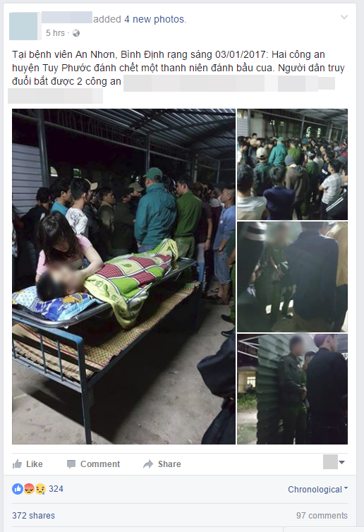 Nam thanh ni&ecirc;n tử vong bất thường khi c&ocirc;ng an giải t&aacute;n nh&oacute;m đ&aacute;nh bạc ở B&igrave;nh Định - Ảnh 1.