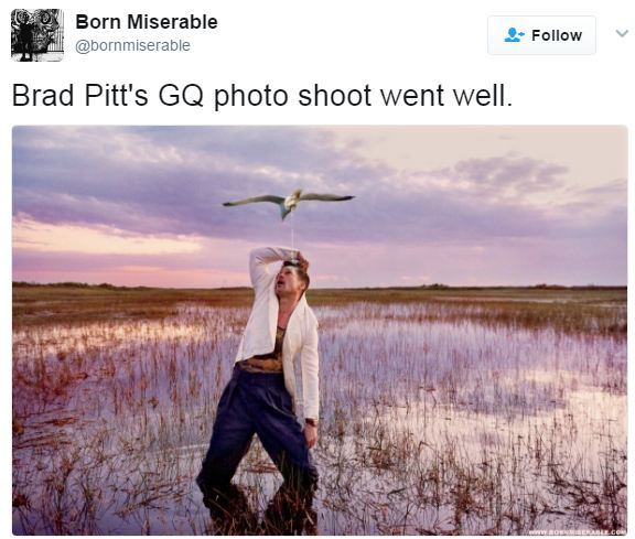 Diễn quá sâu trong bộ ảnh sau ly hôn, Brad Pitt bị chế nhạo đủ kiểu trên mạng xã hội - Ảnh 10.