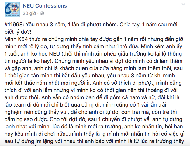 1 năm sau chia tay mới biết lý do, hóa ra bạn trai từng khiến người ta có bầu khi đi phượt - Ảnh 1.