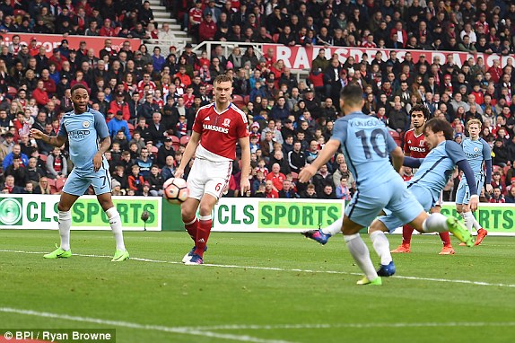 Hạ Middlesbrough, Man City vào bán kết FA Cup - Ảnh 5.