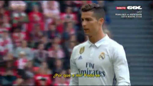 Ronaldo chửi thề sau khi bị thay ra sân? - Ảnh 1.