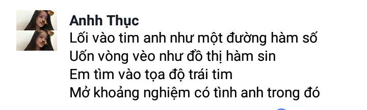 Khi Toán và Lý là cảm hứng chế của thơ tình: Chỉ có thể cười đến muốn chết! - Ảnh 13. Khi Toán và Lý là cảm hứng chế của thơ tình: Chỉ có thể cười đến muốn chết! - Ảnh 13.