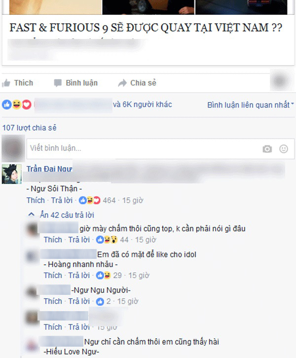 Đại Ngư - Thánh top comment trên Facebook, chỉ chấm một cái là được cả trăm like - Ảnh 2.