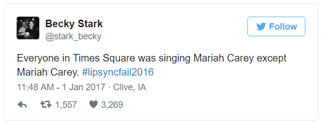 Mariah Carey đ&oacute;n năm mới 2017 với một m&agrave;n biểu diễn fail đau đớn - Ảnh 6.