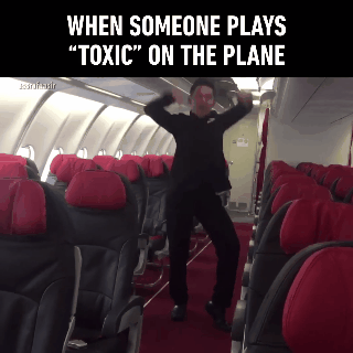 Nam tiếp viên lipsync và nhảy Toxic (Britney) trên máy bay gây sốt vì quá nuột - Ảnh 4.