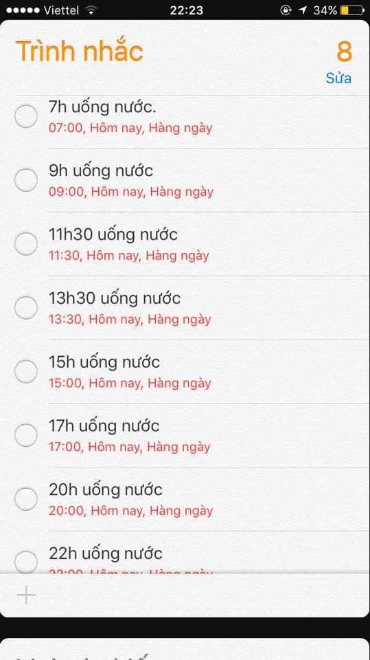 Lịch báo thức dậy sớm mỗi sáng xưa rồi, bây giờ uống nước là cũng phải đặt lịch nhắc nhở! - Ảnh 1.