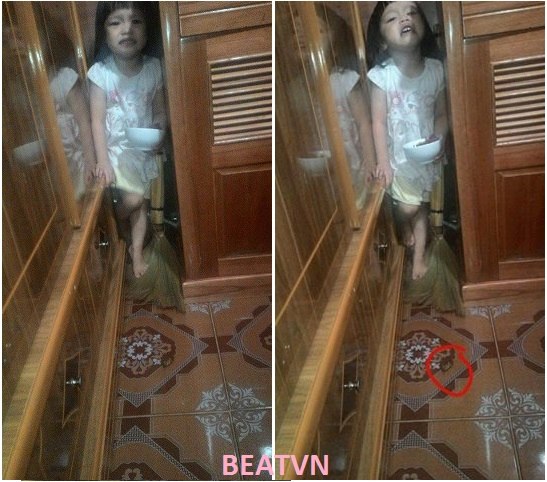 Cư d&acirc;n mạng tranh c&atilde;i trước bức ảnh c&ocirc; b&eacute; bị phạt đứng trong g&oacute;c tủ mếu m&aacute;o v&igrave; c&oacute; gi&aacute;n nằm b&ecirc;n ngo&agrave;i do kh&ocirc;ng chịu ăn cơm - Ảnh 1.