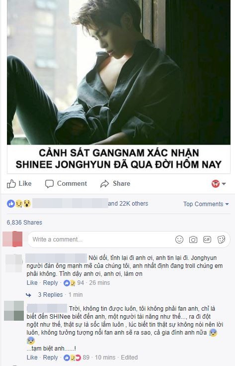 Showbiz châu Á bàng hoàng trước thông tin Jonghyun (SHINee) tự tử - Ảnh 5. Showbiz châu Á bàng hoàng trước thông tin Jonghyun (SHINee) tự tử - Ảnh 5.