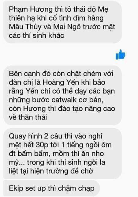 Võ Hoàng Yến lên tiếng khi Phạm Hương bị tố chảnh chọe tại Hoa hậu Hoàn vũ Việt Nam! - Ảnh 3.