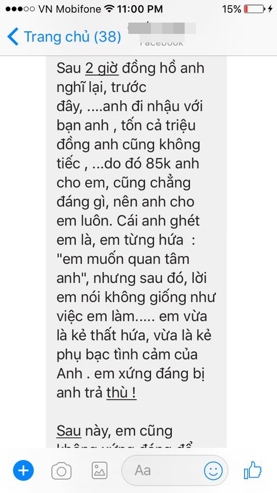 Cưa không đổ, anh chàng quyết đòi lại 85k tiền uống trà sữa để trả thù - Ảnh 6.