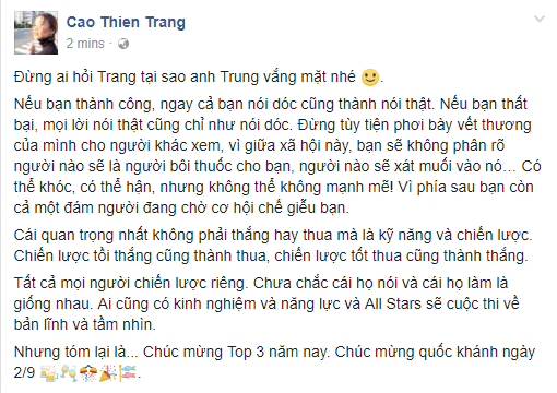 Đây là phản ứng của 2 thành viên team Sang khi Cao Thiên Trang bị loại! - Ảnh 3.