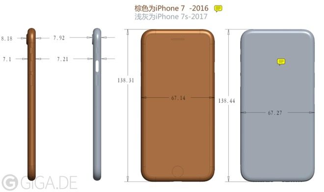 iPhone 7s sẽ lớn hơn iPhone 7 về mọi mặt, ngoại trừ điểm đặc biệt này - Ảnh 1.