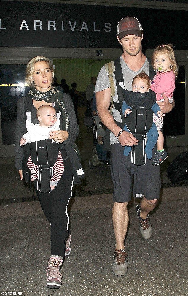 Chris Hemsworth y familia.