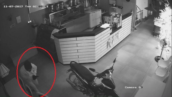 Truy tìm người đàn ông bịt mặt nghi cầm súng vào quán trà sữa Ding Tea trộm tài sản - Ảnh 1.