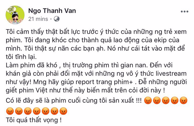 Ngô Thanh Vân bức xúc tuyên bố ngừng sản xuất phim khi Cô Ba Sài Gòn bị livestream tại rạp - Ảnh 4.