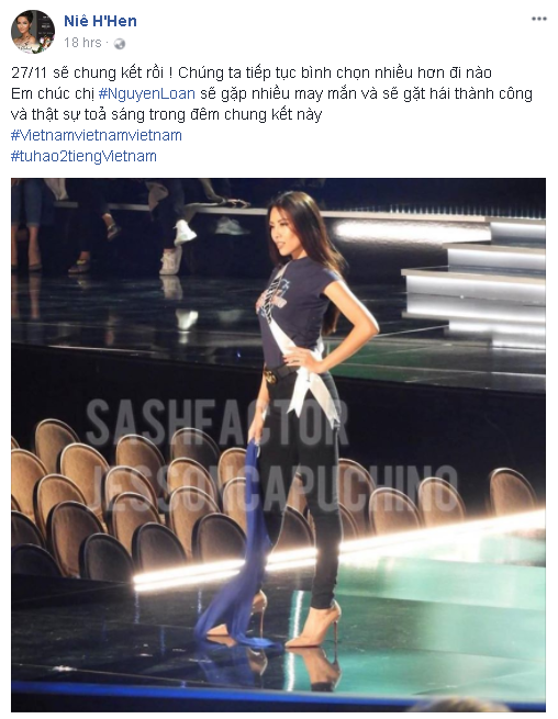 Trước thềm chung kết Miss Universe, Á hậu Thùy Dung, Hoàng Thuỳ và loạt sao Việt đồng loạt kêu gọi ủng hộ cho Nguyễn Thị Loan - Ảnh 10.
