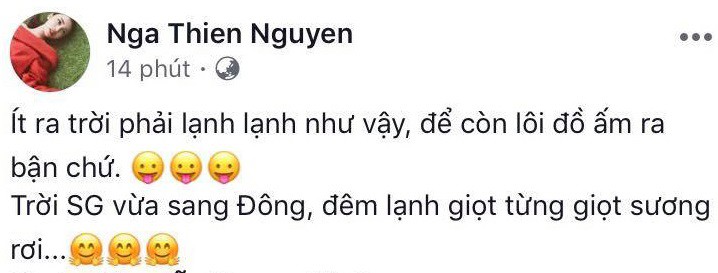Sáng ngày ra, Facebook rồi Instagram tràn ngập status khoe Sài Gòn trở lạnh! - Ảnh 3. Sáng ngày ra, Facebook rồi Instagram tràn ngập status khoe Sài Gòn trở lạnh! - Ảnh 3.