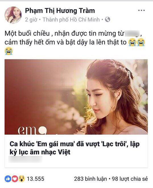 C&ocirc;ng khai nhận lỗi nhưng vẫn bị d&acirc;n mạng chỉ tr&iacute;ch, Hương Tr&agrave;m cho biết sẽ trực tiếp xin lỗi Sơn T&ugrave;ng - Ảnh 1.