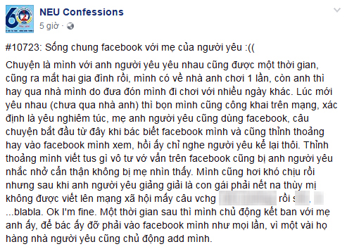 Sống chung với mẹ chồng là tương lai, hiện tại phải sống chung facebook với mẹ người yêu trước đã - Ảnh 1.