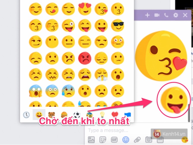 Facebook Messenger vừa cho gửi emoji CỰC TO, hãy thử ngay nào - Ảnh 4.