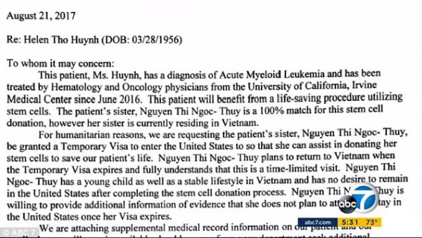 Em gái không được sang hiến tủy, người phụ nữ gốc Việt phải nằm chờ chết trong bệnh viện tại Mỹ - Ảnh 2.