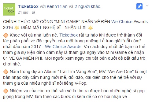 Thay ngay avatar Facebook để nhận vé tham gia Gala WeChoice Awards 2016! - Ảnh 15.