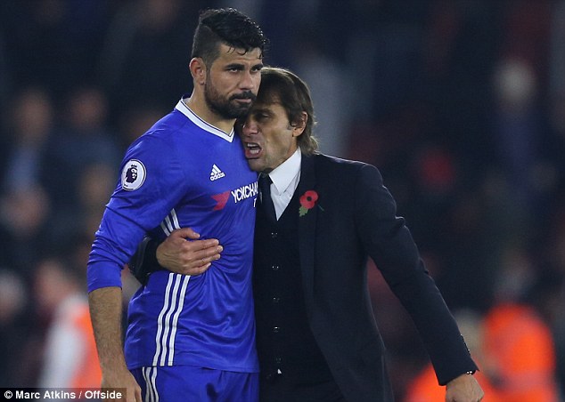 &Ocirc;ng chủ Chelsea muốn Costa v&agrave; HLV Conte... h&ocirc;n nhau giảng h&ograve;a - Ảnh 1.