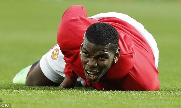 Pogba lăn lộn trên sân vì bị sút bóng trúng bộ ấm chén - Ảnh 2.