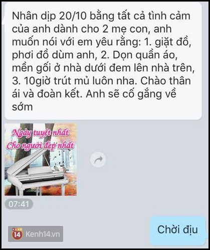 Vui gì như niềm vui nhận được tin nhắn chúc mừng của người yêu nhân dịp 20/10 - Ảnh 7.